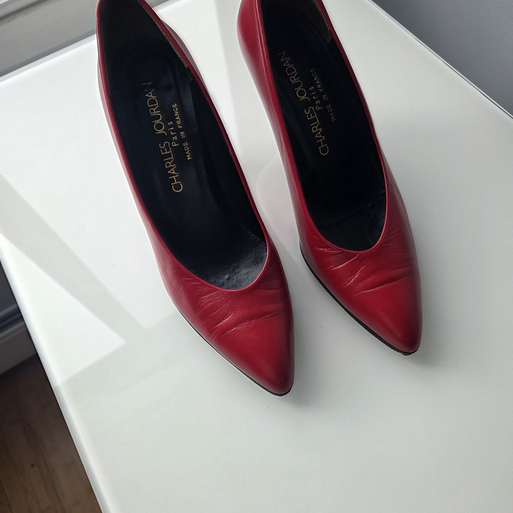 Charles Jourdan Classic Red Heels
